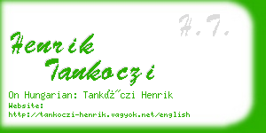 henrik tankoczi business card